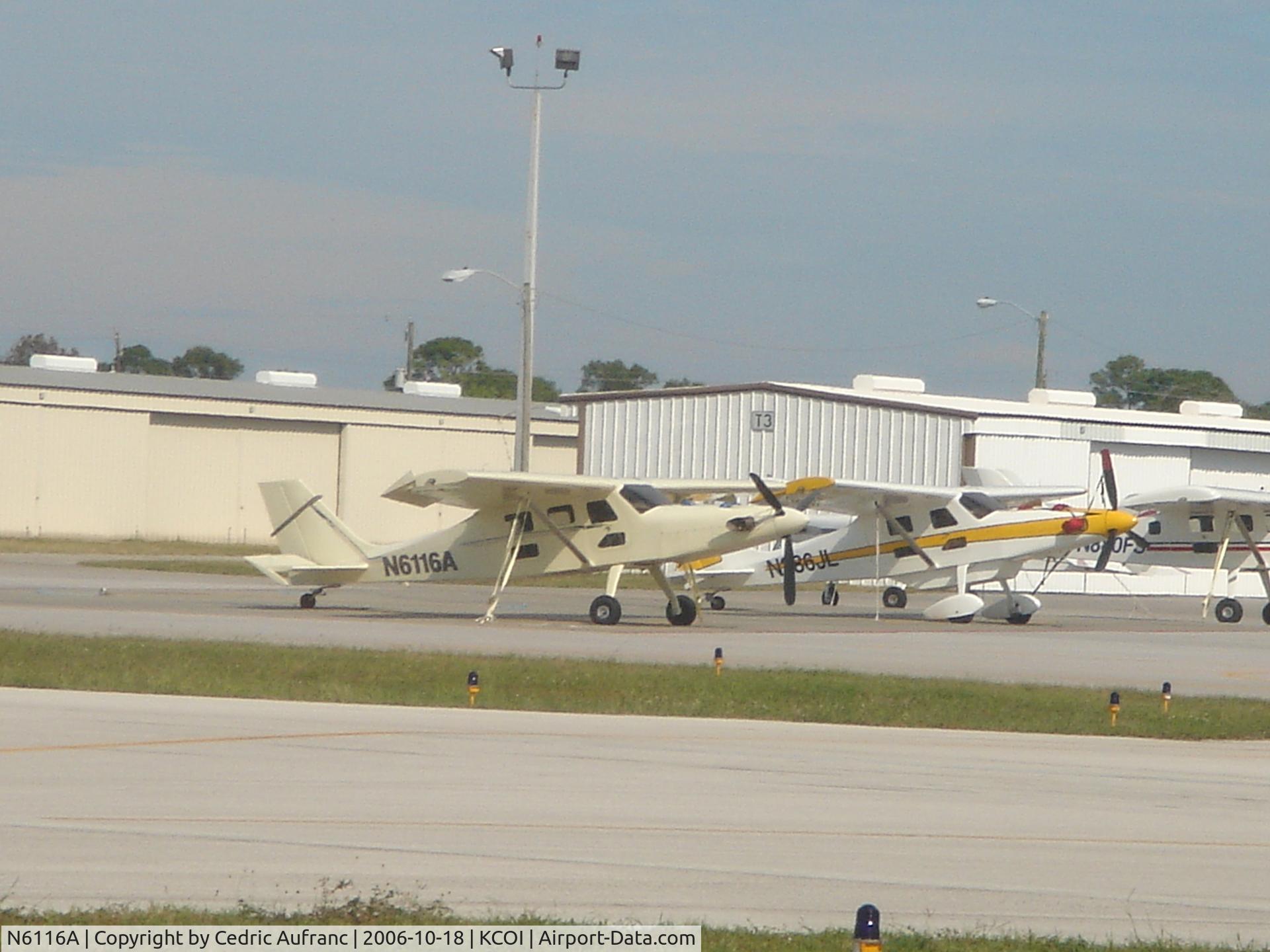 N6116A, 2001 Aerocomp Comp Air 8 C/N 008237, Photographed on Merritt Island FL.
