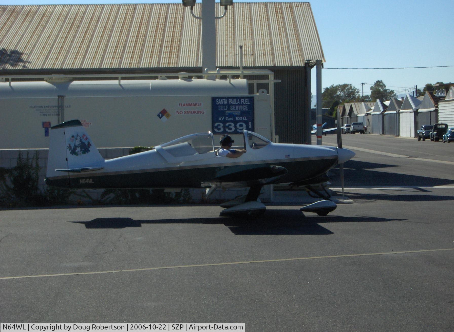 N64WL, 1997 Vans RV-6A C/N 9612, 1997 Berry VAN'S RV-6A, Lycoming O-360 180 Hp, refueling