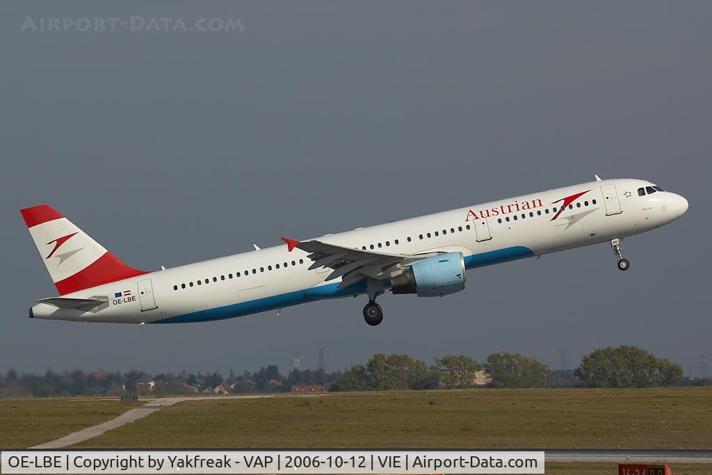 OE-LBE, 1998 Airbus A321-211 C/N 935, Austrian Airlines Airbus 321