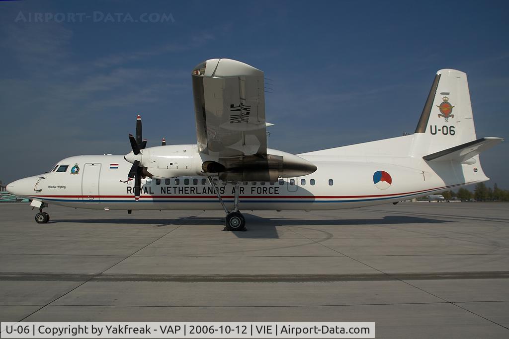 U-06, 1993 Fokker 50 C/N 20287, Dutch AIr Force Fokker 50