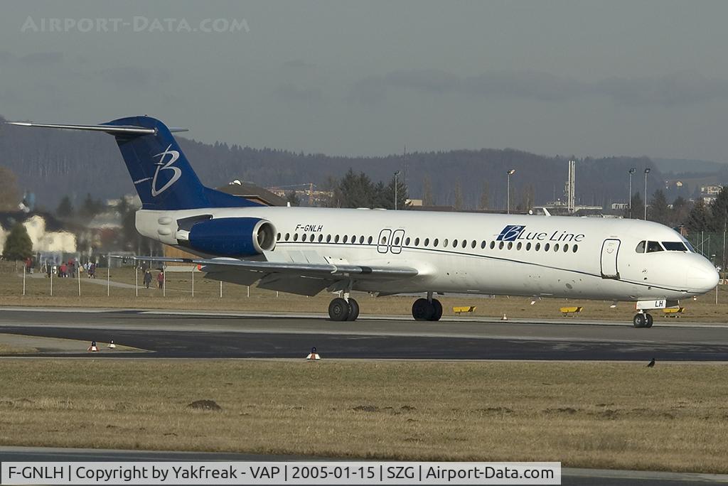 F-GNLH, 1991 Fokker 100 (F-28-0100) C/N 11311, Blueline Fokker 100