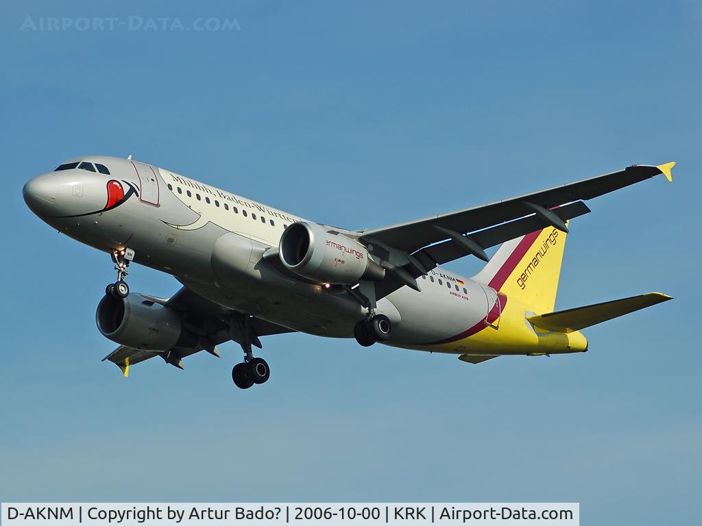 D-AKNM, 1999 Airbus A319-112 C/N 1089, Germanwings