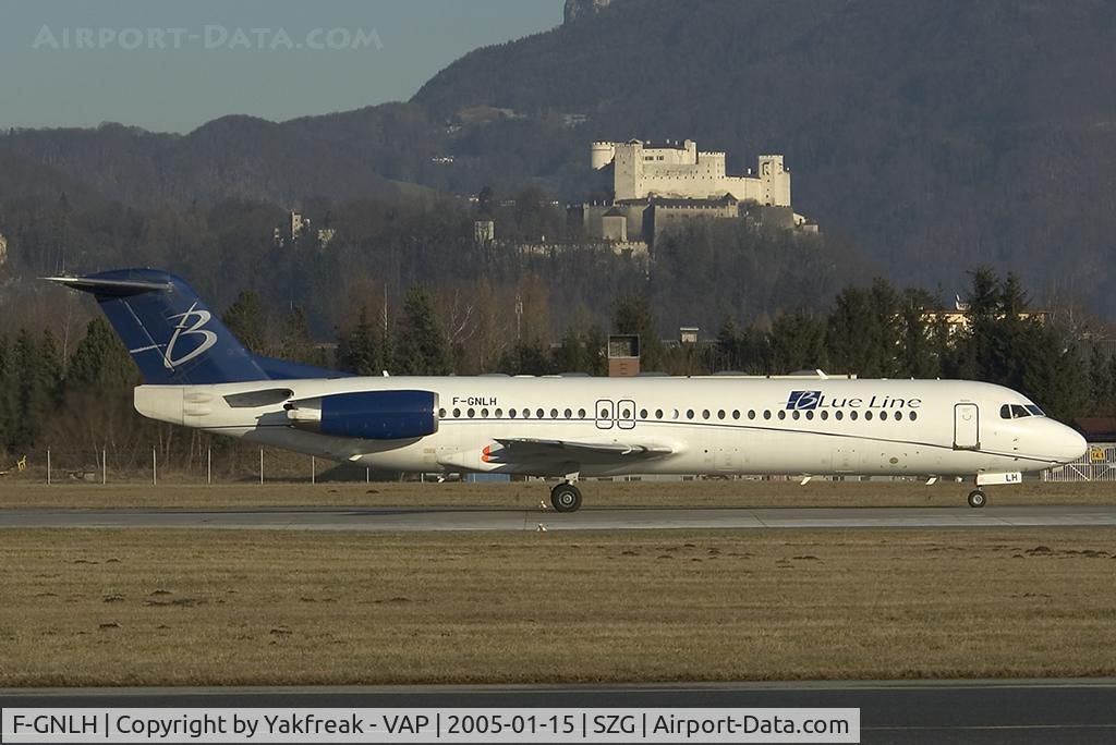 F-GNLH, 1991 Fokker 100 (F-28-0100) C/N 11311, Blueline Fokker 100