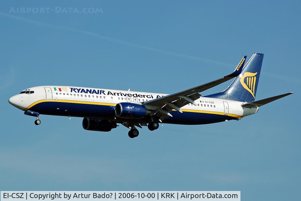 EI-CSZ, 2002 Boeing 737-8AS C/N 32780, Ryanair