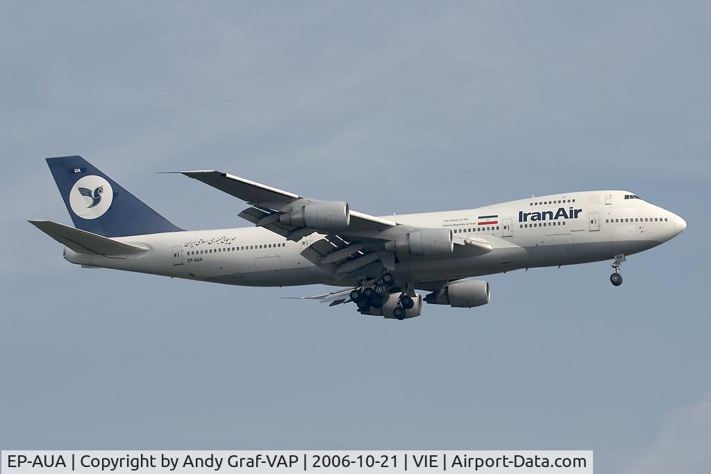 EP-AUA, 1981 Boeing 747-230B C/N 22670, Iran Air 747-200