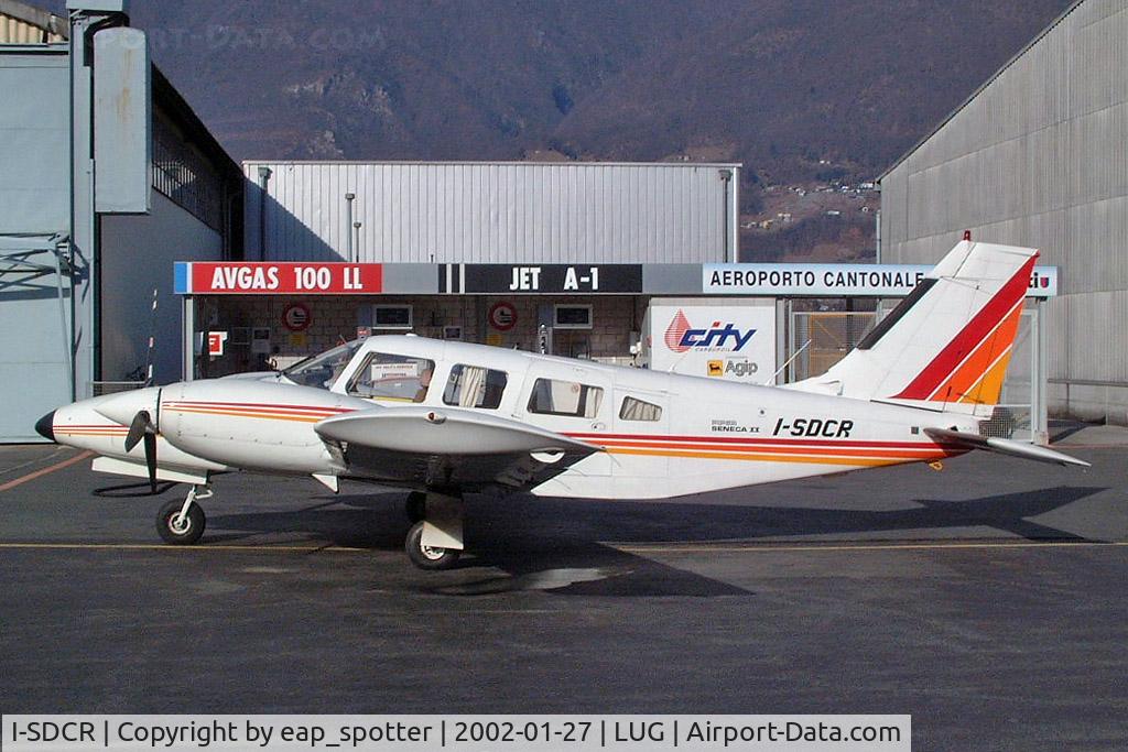 I-SDCR, 1980 Piper PA-34-200T C/N 34-8070254, waiting to be refueled