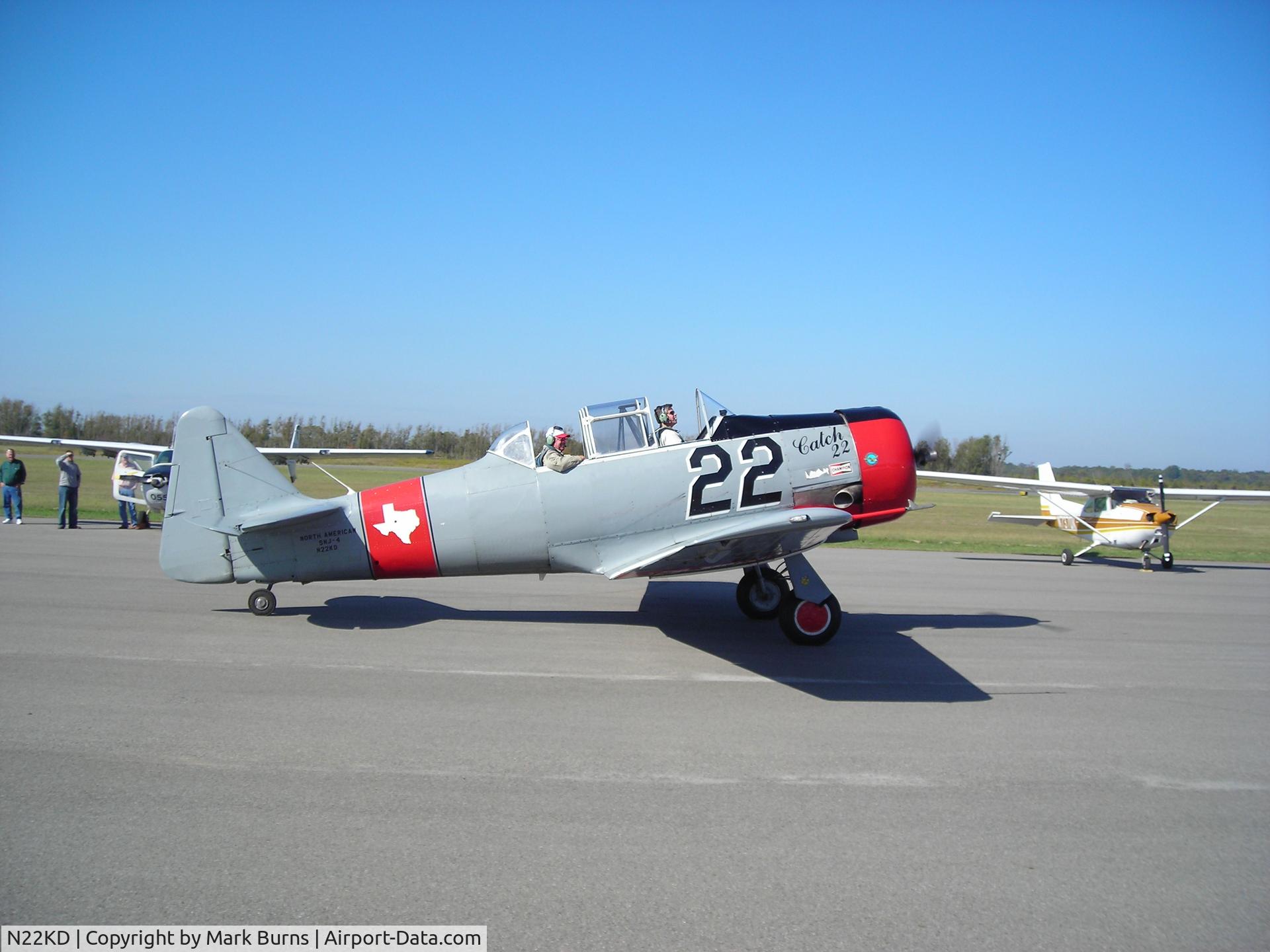 N22KD, North American AT-6C Texan C/N 88-13072, Seen at Tallulah, LA fly-in 10-21-06