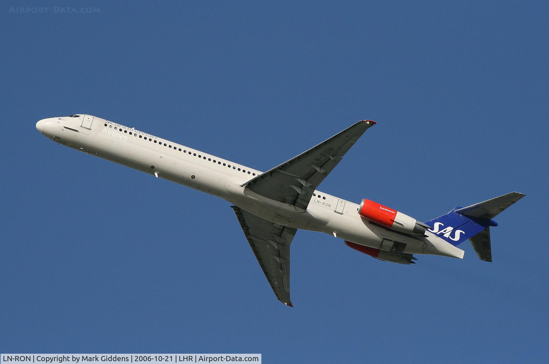 LN-RON, 1992 McDonnell Douglas MD-81 (DC-9-81) C/N 53347, LN-RON  MCD MD-82  SAS