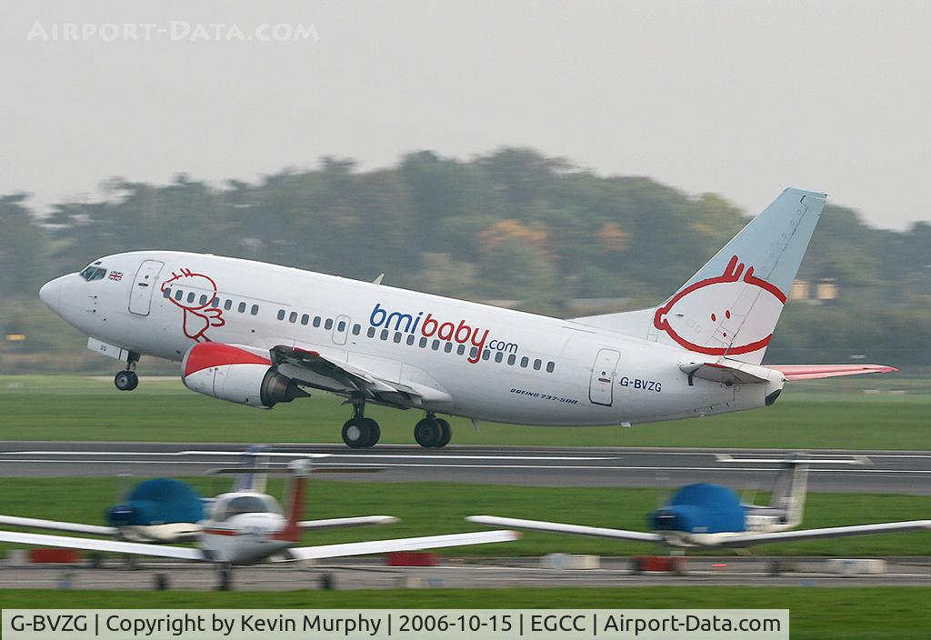 G-BVZG, 1991 Boeing 737-5Q8 C/N 25160, Baby take off in poor weather.