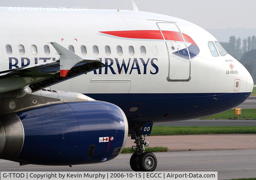 G-TTOD, 2002 Airbus A320-232 C/N 1723, BA workhorse passing by.