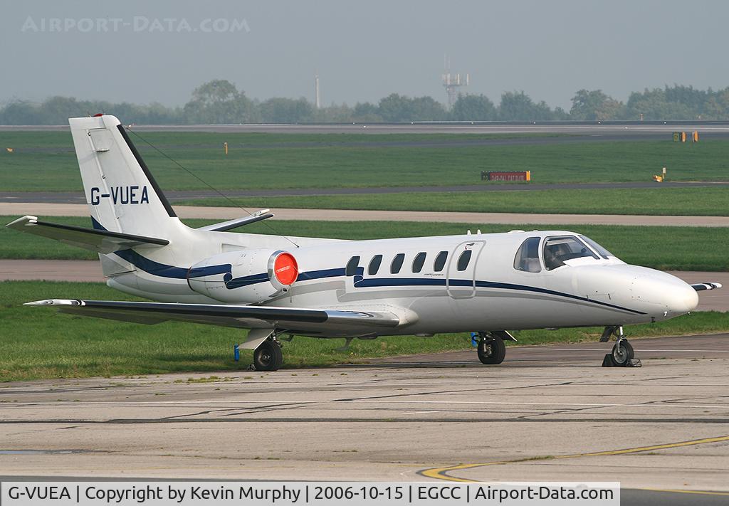 G-VUEA, 1991 Cessna 550 Citation II C/N 550-0671, MAN based Biz jet.