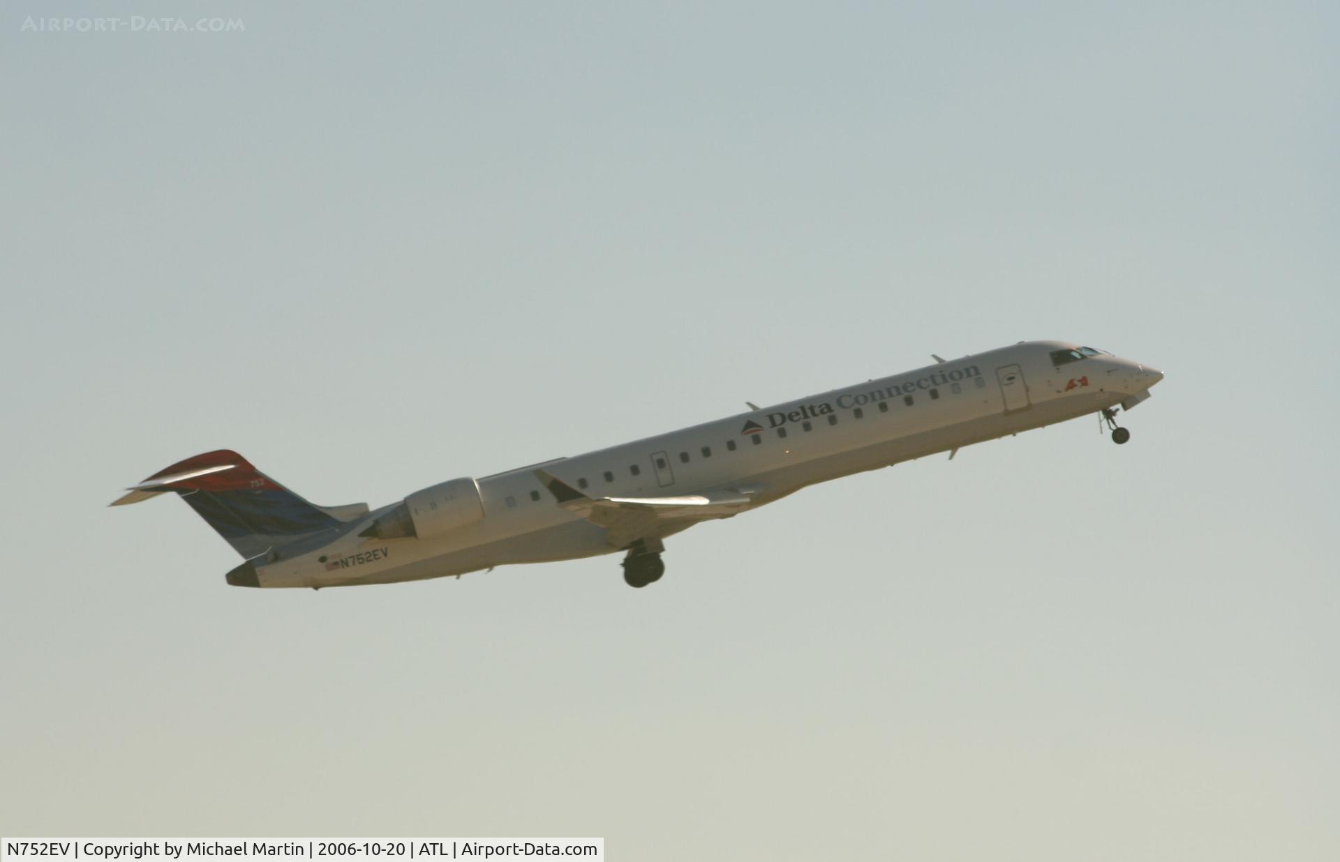 N752EV, Bombardier CRJ-701 (CL-600-2C10) Regional Jet C/N 10166, Departing ATL for parts unknown!