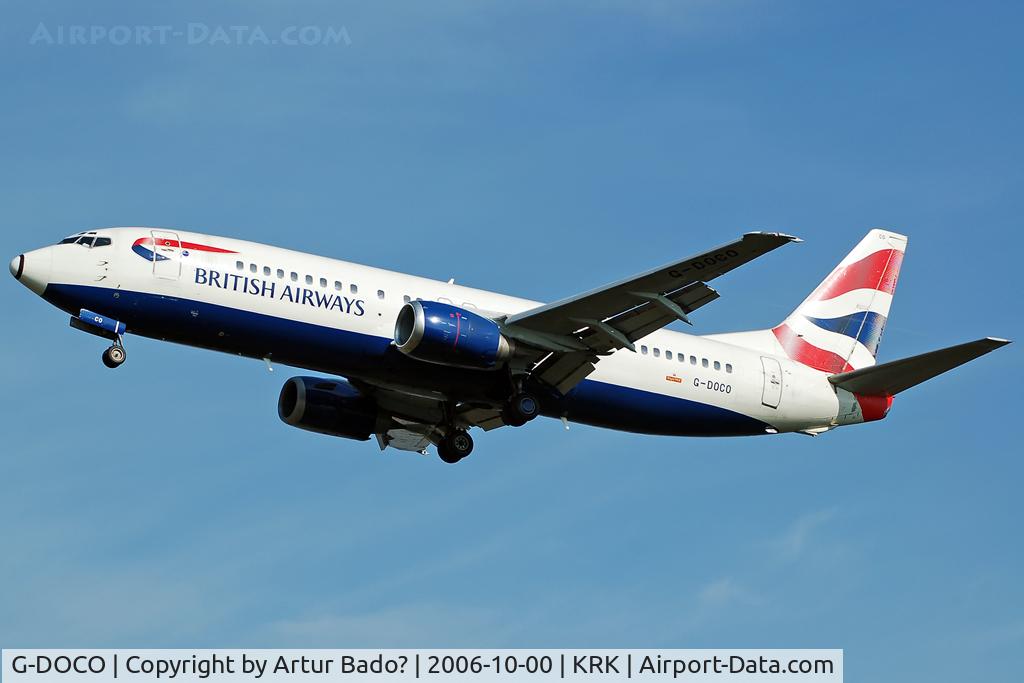 G-DOCO, 1992 Boeing 737-436 C/N 25849, British Airways