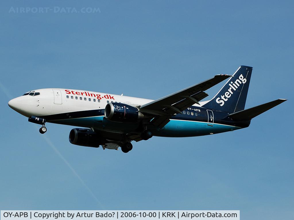 OY-APB, 1996 Boeing 737-5L9 C/N 28084, Sterling