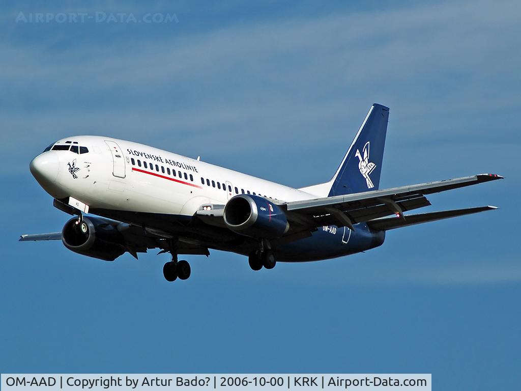 OM-AAD, 1987 Boeing 737-33A C/N 23636, Slovakia Airilnes