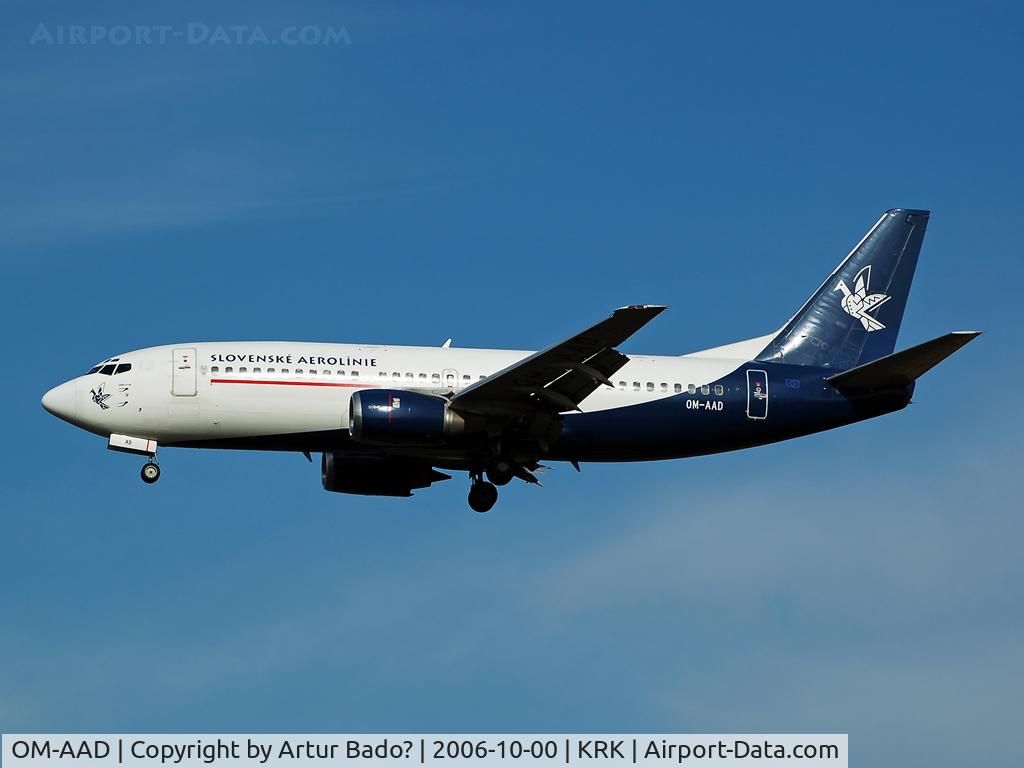 OM-AAD, 1987 Boeing 737-33A C/N 23636, Slovakia Airlines