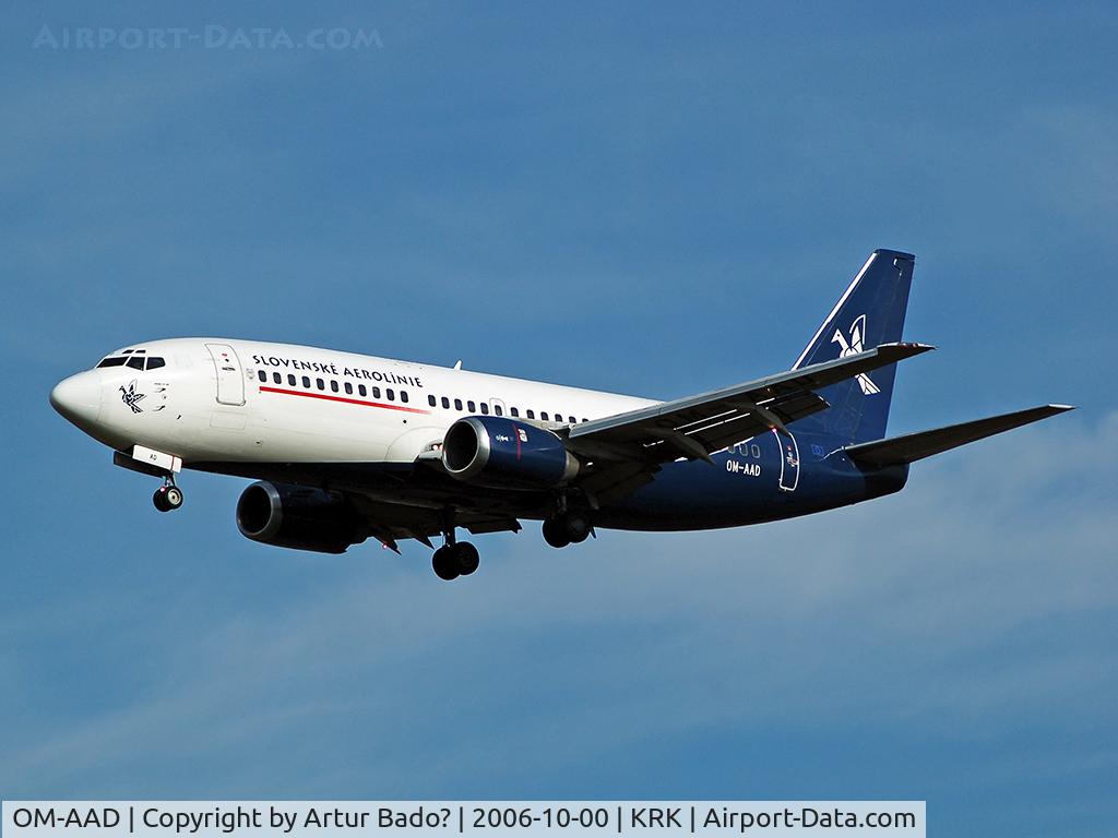 OM-AAD, 1987 Boeing 737-33A C/N 23636, Slovakia Airlines