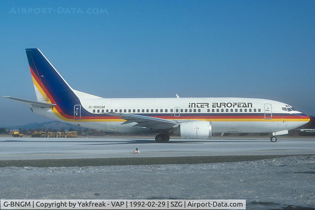 G-BNGM, 1988 Boeing 737-3Y0 C/N 23925, Inter European Boeing 737-300 in basic TACA colors