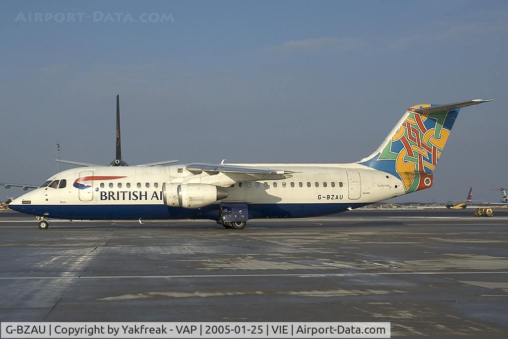 G-BZAU, 1998 British Aerospace Avro 146-RJ100 C/N E3328, British Airways Bae146