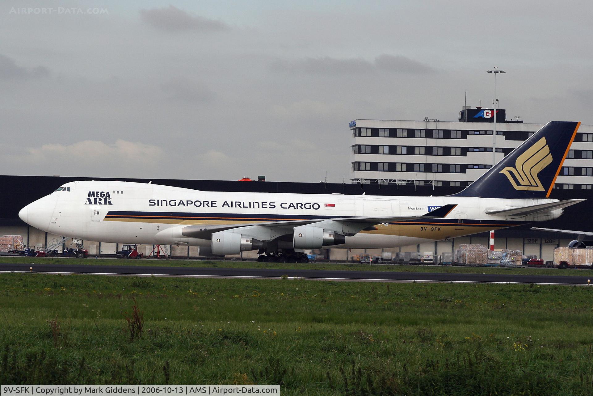 9V-SFK, 1997 Boeing 747-412F/SCD C/N 28023, 9V-SFK  Boeing 747-412F  Singapore Cargo