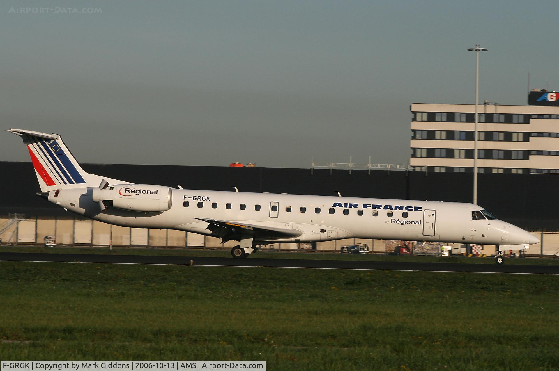 F-GRGK, 2000 Embraer EMB-145EU (ERJ-145EU) C/N 145324, F-GRGK  Embraer 145  Air France Regional