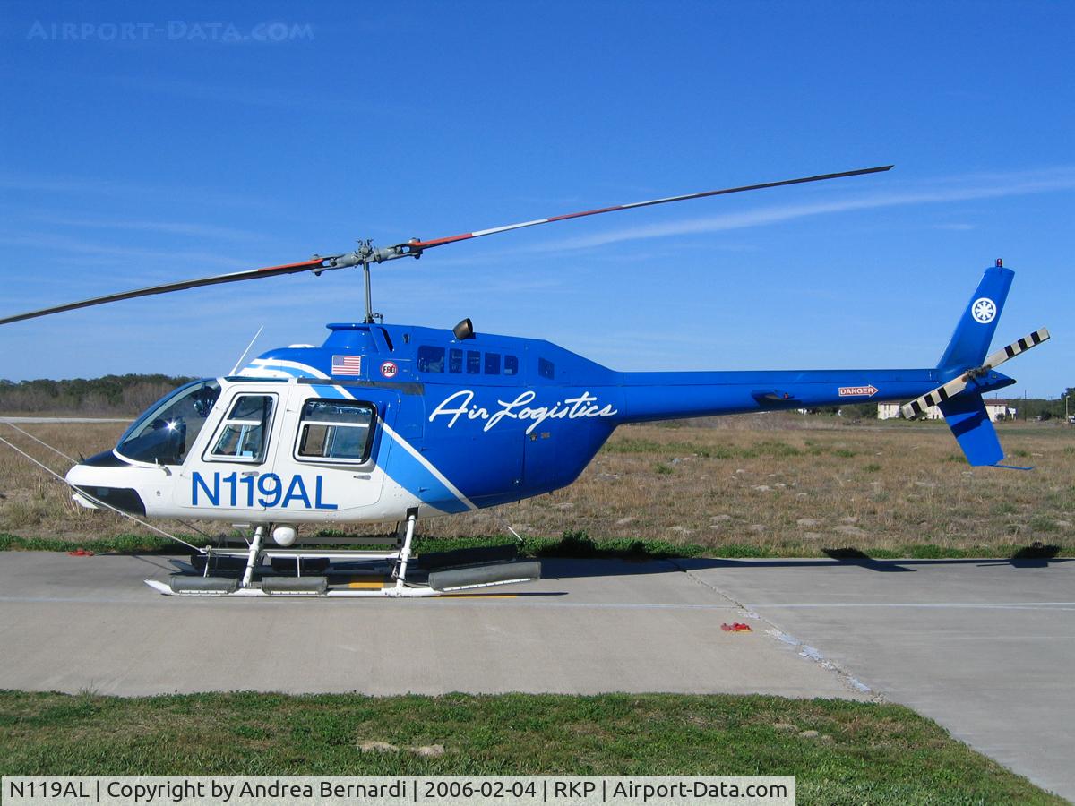 N119AL, 1983 Bell 206B JetRanger III C/N 3765, @ home-base