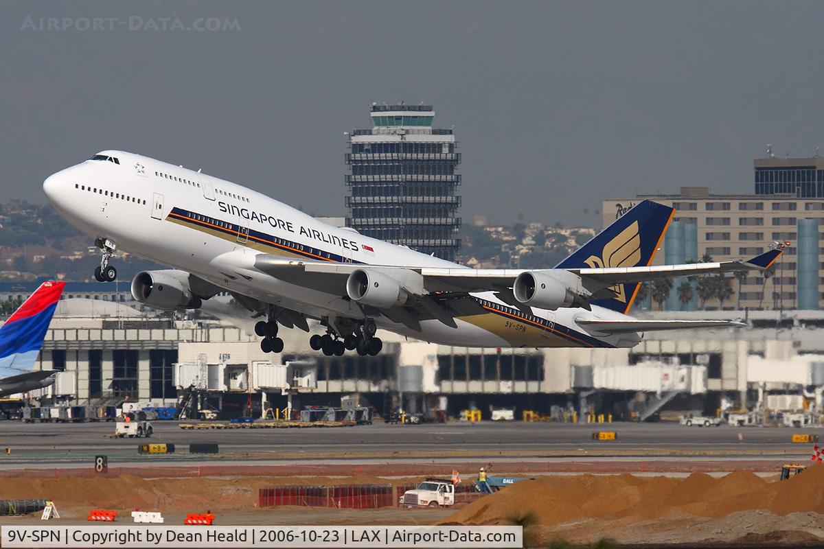 9V-SPN, 2001 Boeing 747-412 C/N 28031, Singapore Airlines 9V-SPN (FLT SIA11) departing RWY 25R enroute to Narita International Airport (RJAA), Japan.