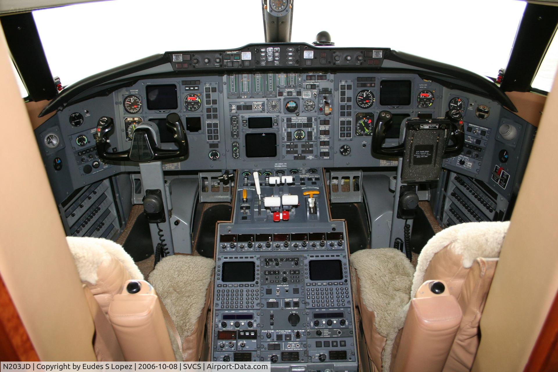 N203JD, 1991 Canadair Challenger 601-3A (CL-600-2B16) C/N 5099, COCKPIT