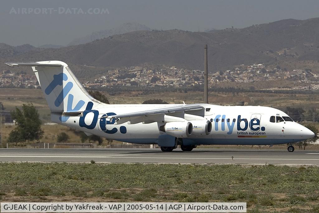 G-JEAK, 1988 British Aerospace BAe.146-200 C/N E2103, FlyBe Bae 146