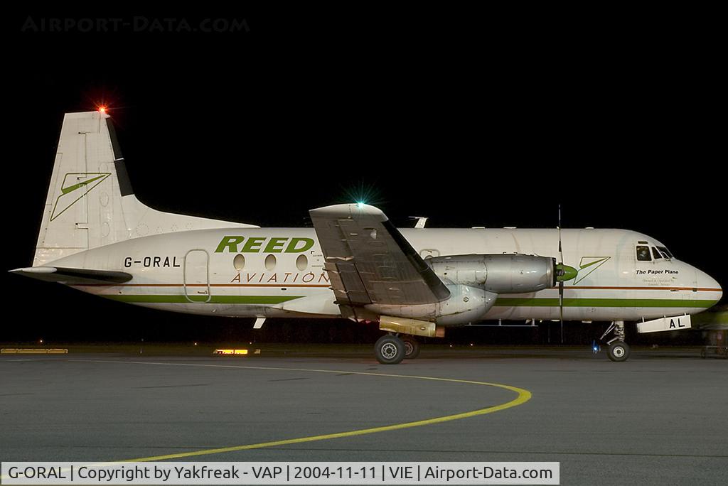 G-ORAL, 1977 Hawker Siddeley HS.748 Series 2A C/N 1756, Reed Aviation HS748