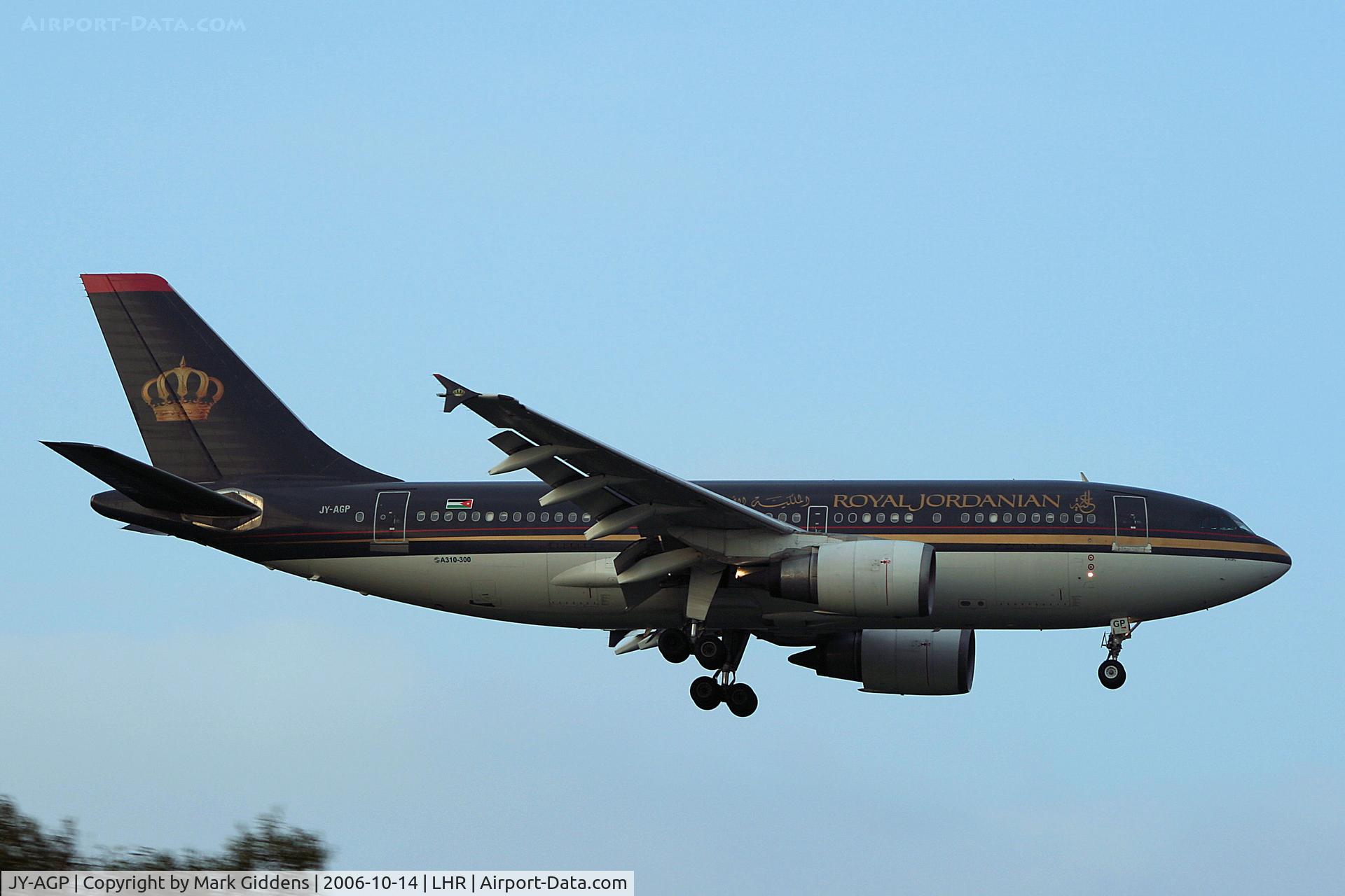 JY-AGP, 1986 Airbus A310-304 C/N 416, JY-AGP  Airbus A310-304  Royal Jordanian