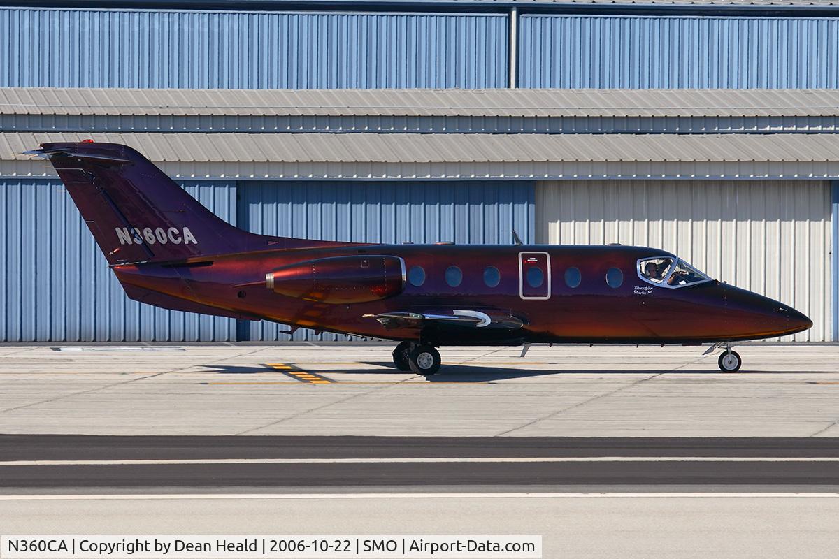 N360CA, 1980 Mitsubishi MU-300 C/N A009 S.A., Charlie Air N360CA taxiing to RWY 21 for departure to Monterey Peninsula (KMRY). What color is this plane?