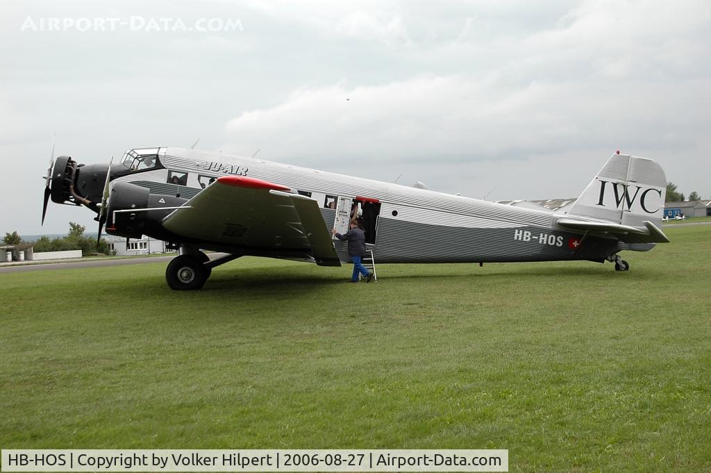 HB-HOS, 1939 Junkers Ju-52/3m g4e C/N 6580, 1939 Junkers Ju 52/3m