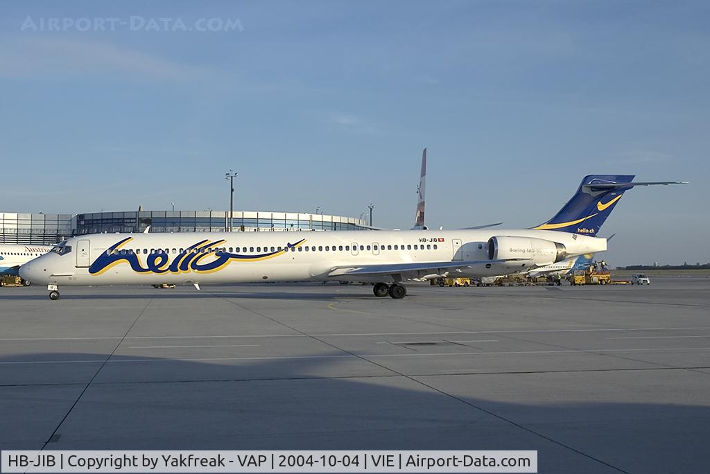 HB-JIB, 1996 McDonnell Douglas MD-90-30 C/N 53553, Hello MD90