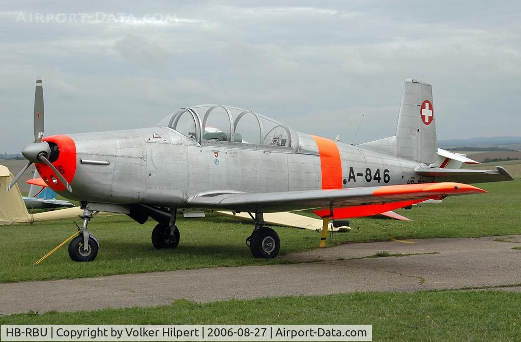 HB-RBU, 1958 Pilatus P3-05 C/N 484-33, Pilatus P-3
