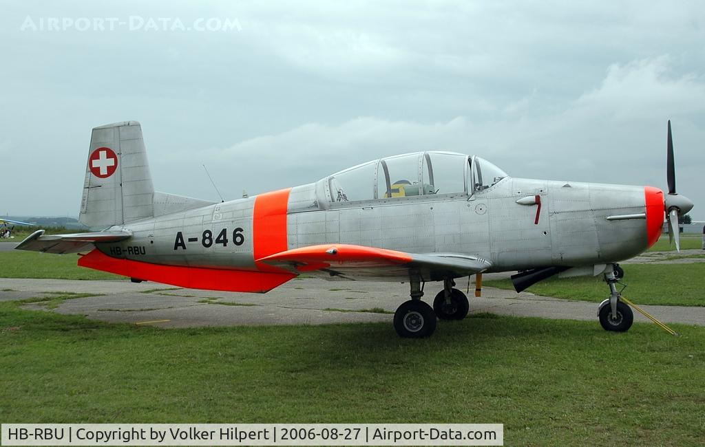 HB-RBU, 1958 Pilatus P3-05 C/N 484-33, Pilatus P-3