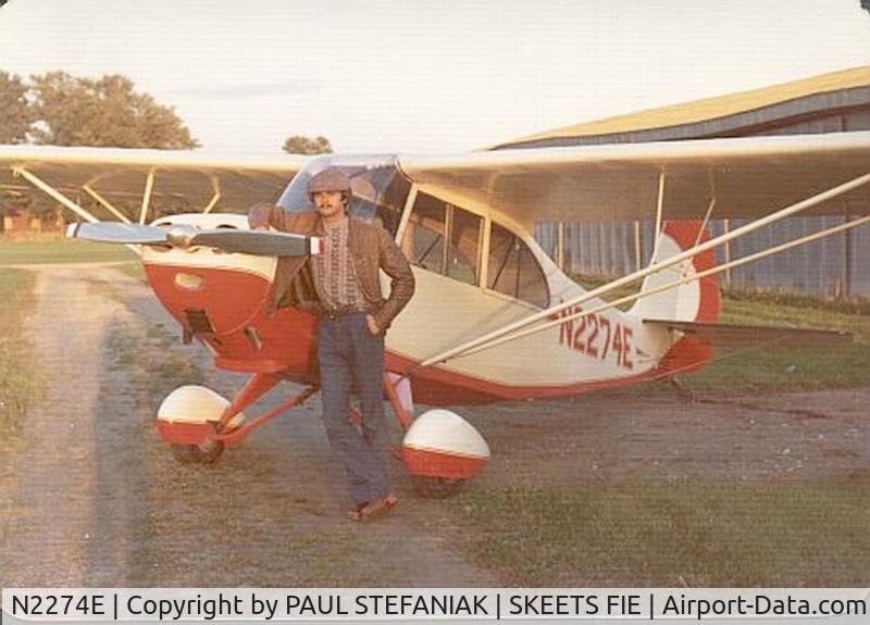 N2274E, 1946 Aeronca 7AC Champion C/N 7AC-5848, WHEN OWNED BY PAUL STEFANIAK, NEWTON FALLS,OHIO