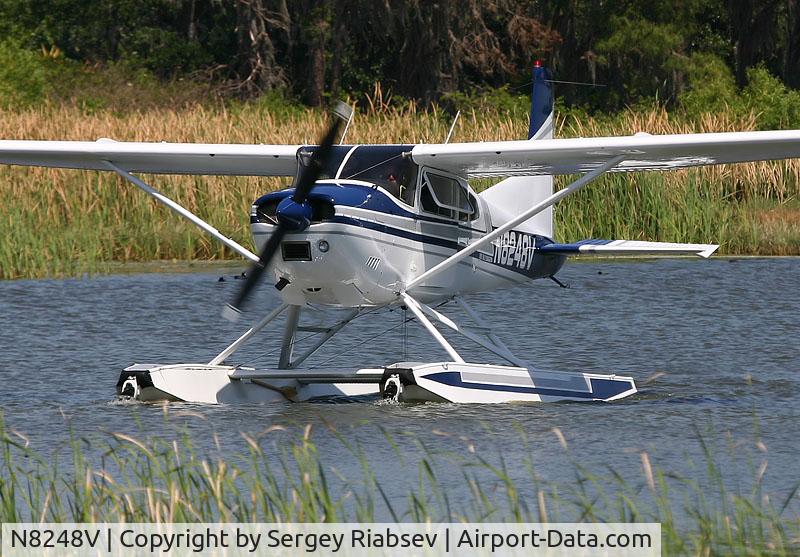 N8248V, 1975 Cessna A185F Skywagon 185 C/N 18502722, Lake Parker splash-in 2006.