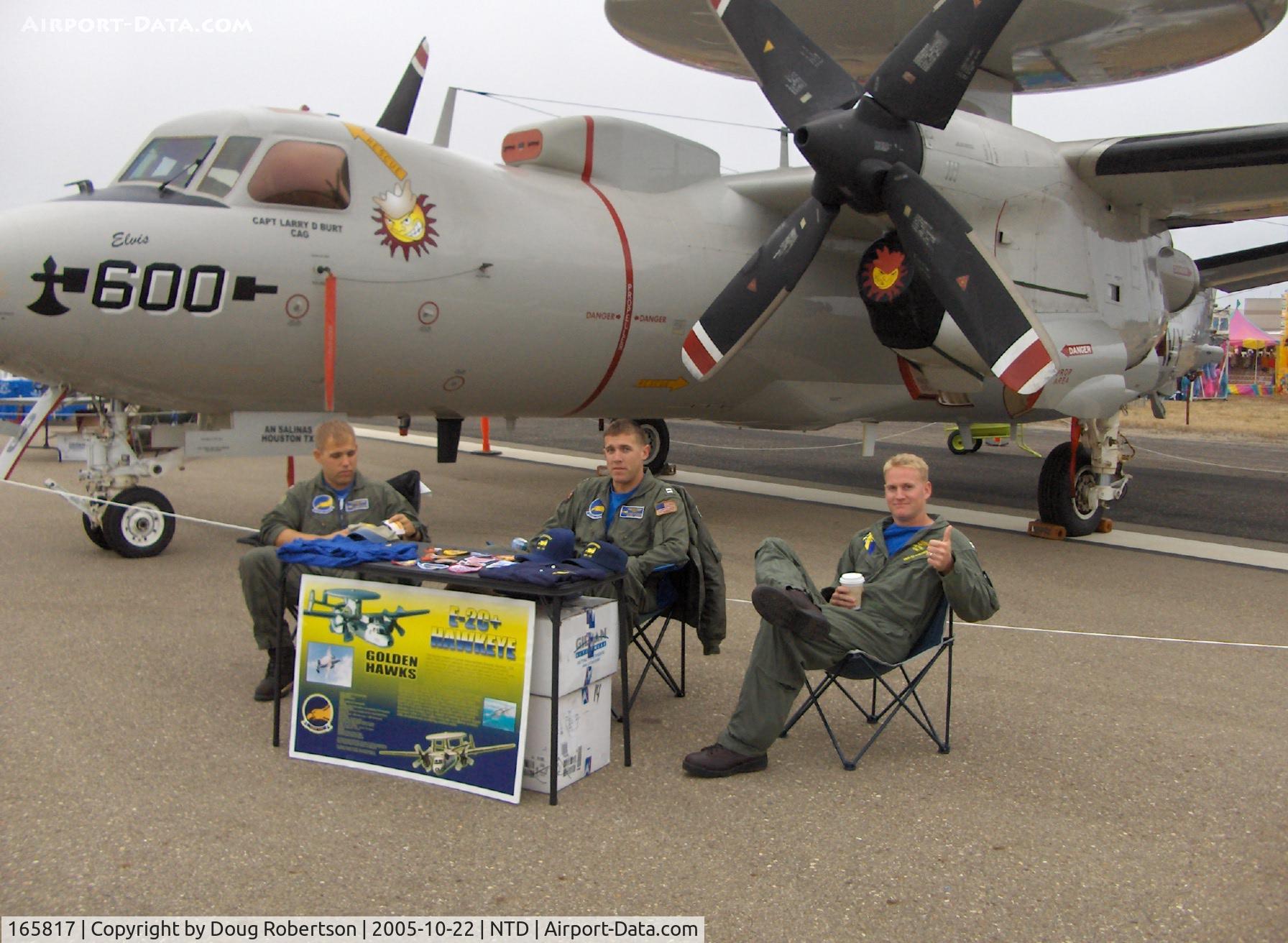 165817, 2000 Northrop Grumman E-2C Hawkeye C/N A188, 2000 Grumman E-2C HAWKEYE, Allison T56-A-425 Turboprops, 4,910 EHP, 4 blade full-feathering reversible pitch Hamilton Standard props