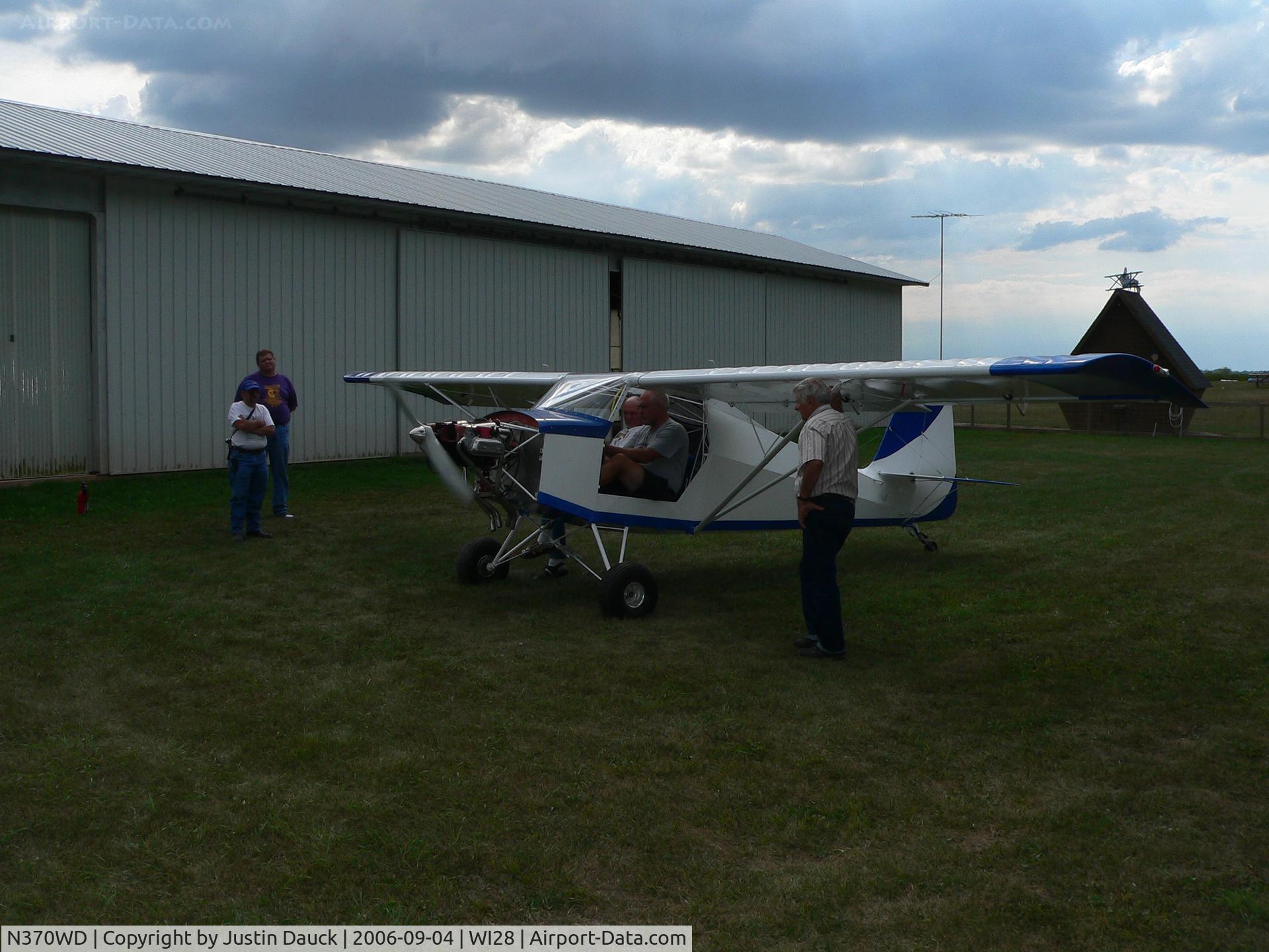 N370WD, 2006 Just Aircraft Escapade C/N JAESC0037, Escapade running for the first time-Labor Day 2006