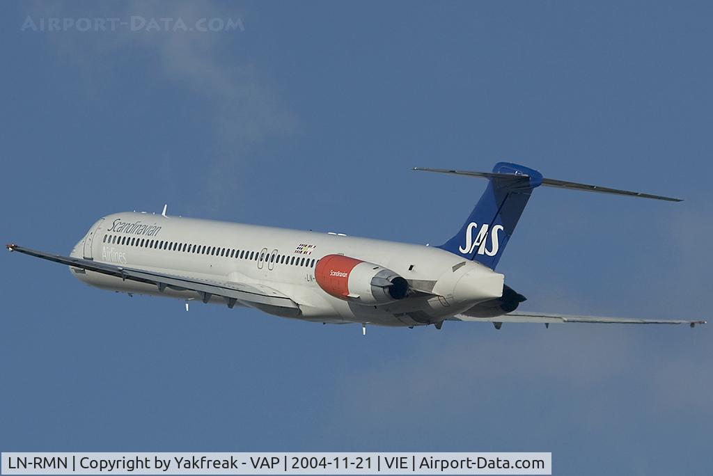 LN-RMN, 1991 McDonnell Douglas MD-83 (DC-9-83) C/N 53295, SAS MD80