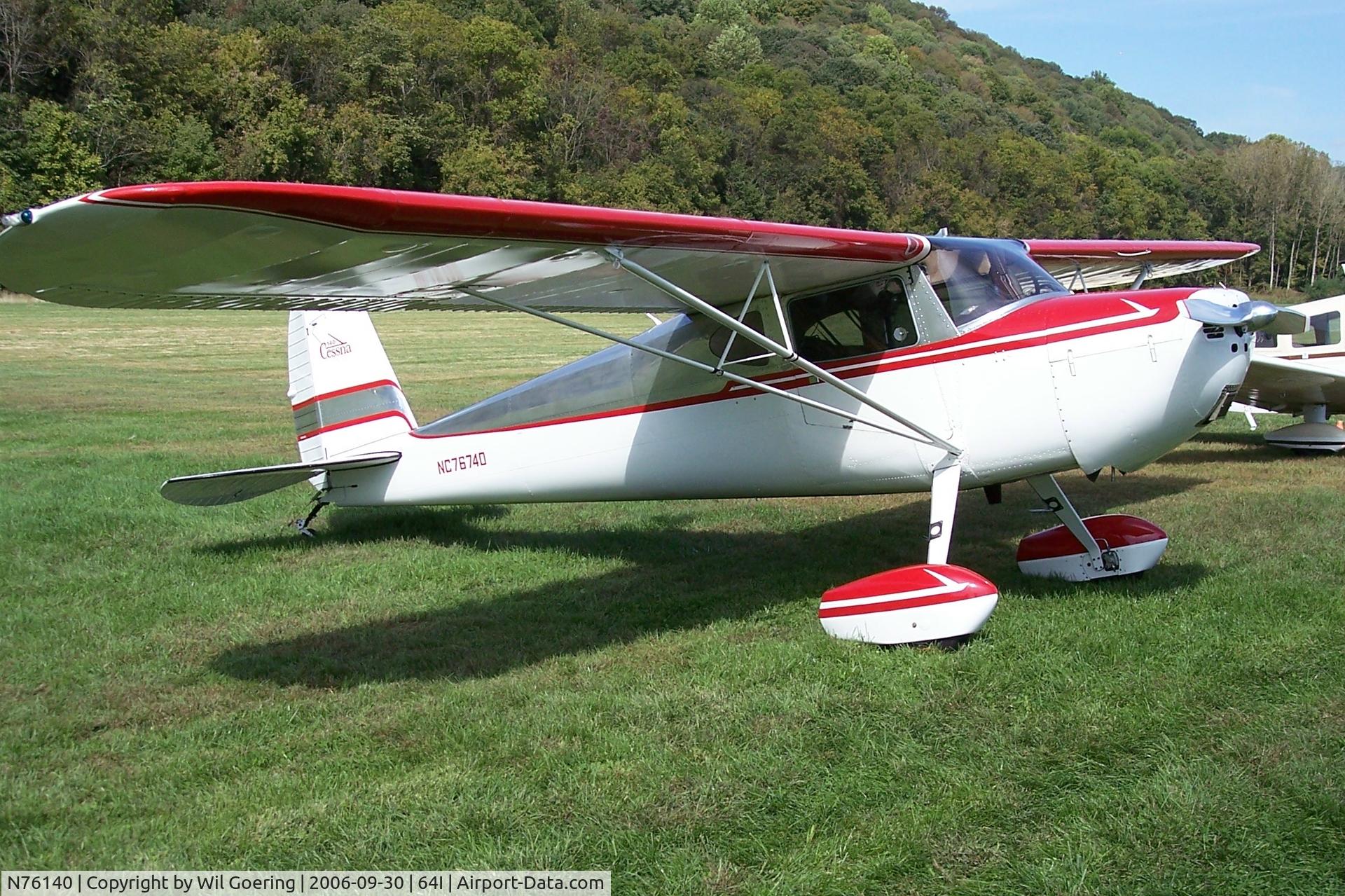 N76140, 1947 Cessna 140 C/N 13265, Cessna 140 at Lee Bottom