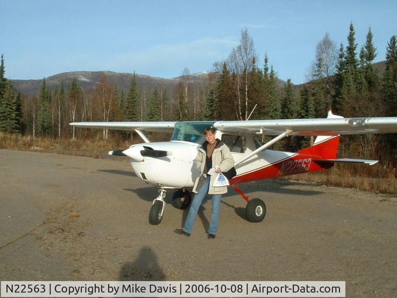 N22563, 1968 Cessna 150H C/N 15068364, At Chena Hot Springs resort north of Fairbanks, AK.