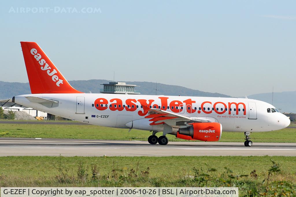 G-EZEF, 2004 Airbus A319-111 C/N 2176, departing to Berlin SXF