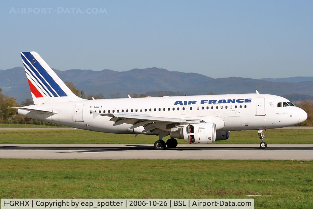 F-GRHX, 2001 Airbus A319-111 C/N 1524, inbound from Paris-Orly