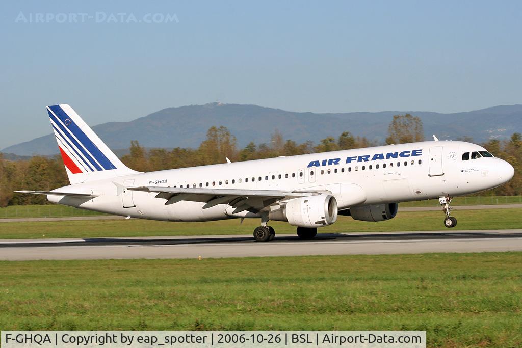 F-GHQA, 1989 Airbus A320-211 C/N 0033, finishing a dailyflight from ORY
