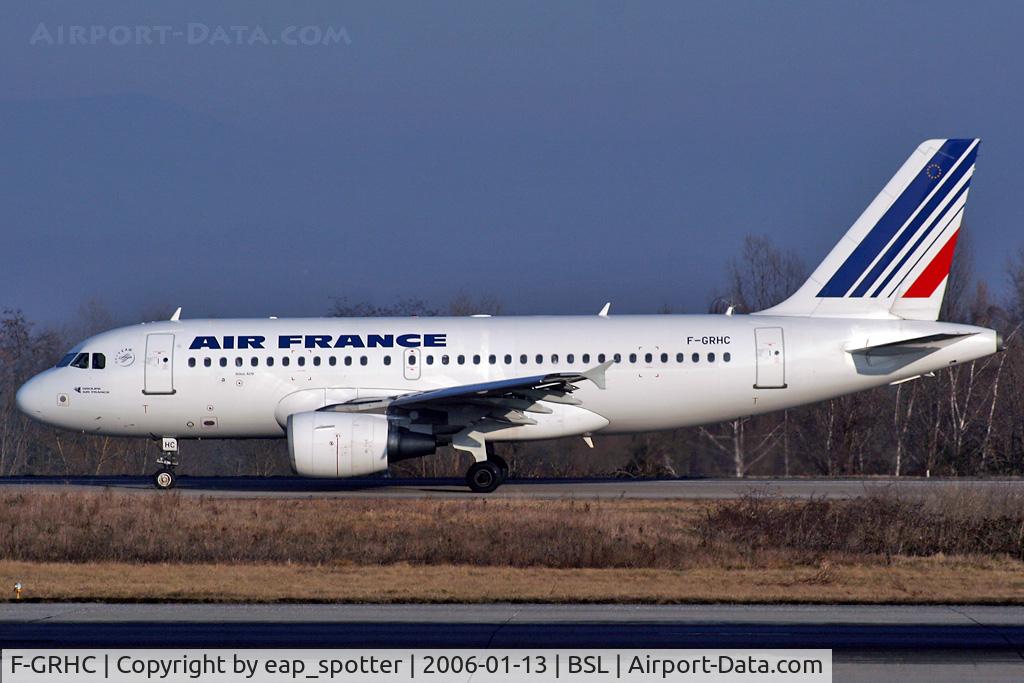 F-GRHC, 1999 Airbus A319-111 C/N 998, om taxiway bravo