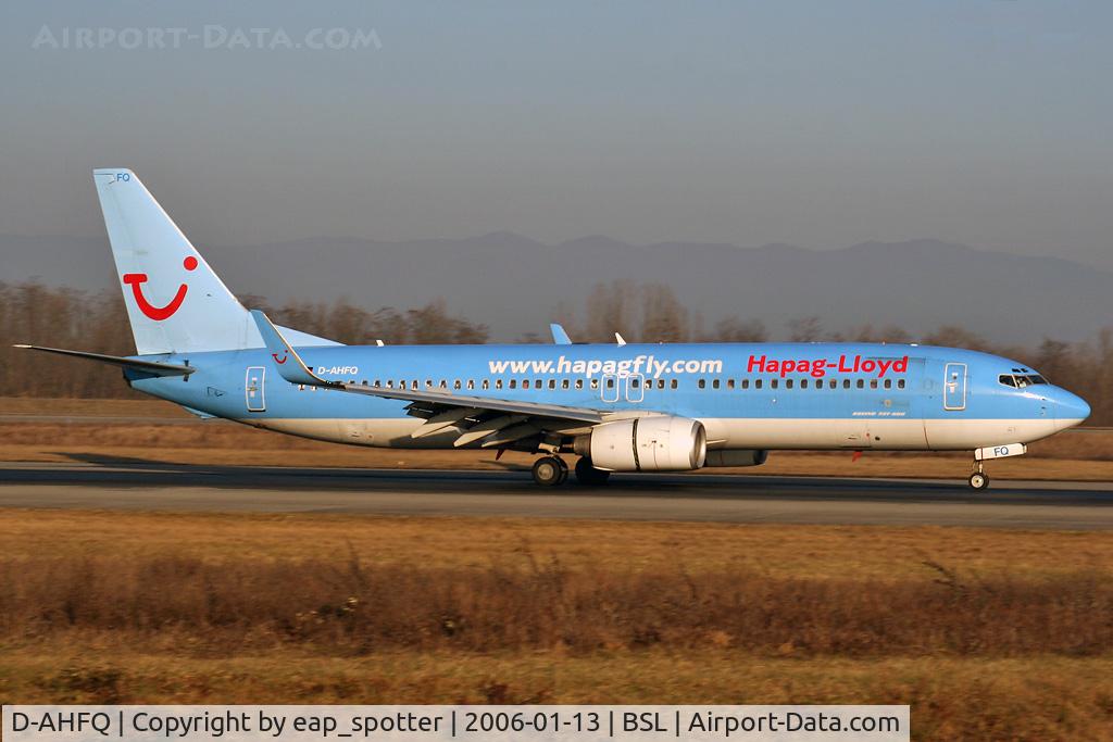 D-AHFQ, 2000 Boeing 737-8K5 C/N 27992, arriving from Las Palmas