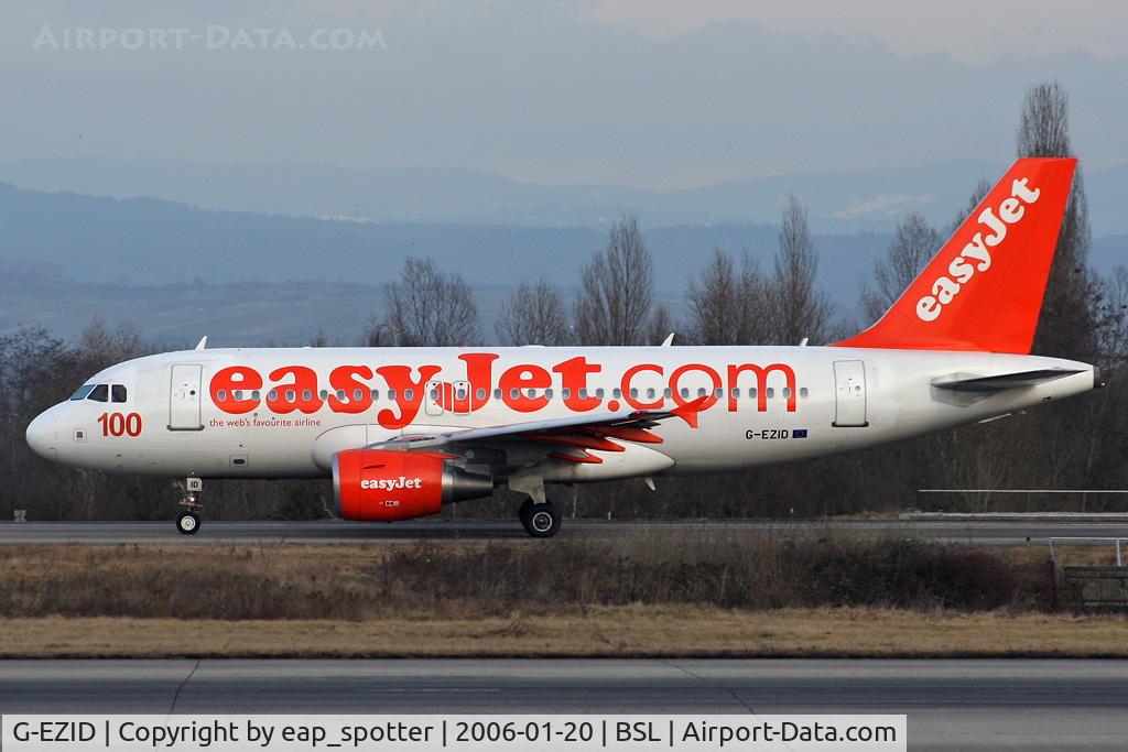 G-EZID, 2005 Airbus A319-111 C/N 2442, taxi on bravo departing to Berlin SXF