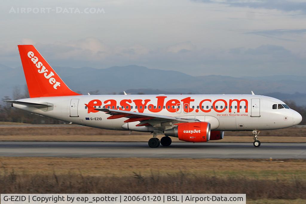 G-EZID, 2005 Airbus A319-111 C/N 2442, right side w/o 100th - stickers